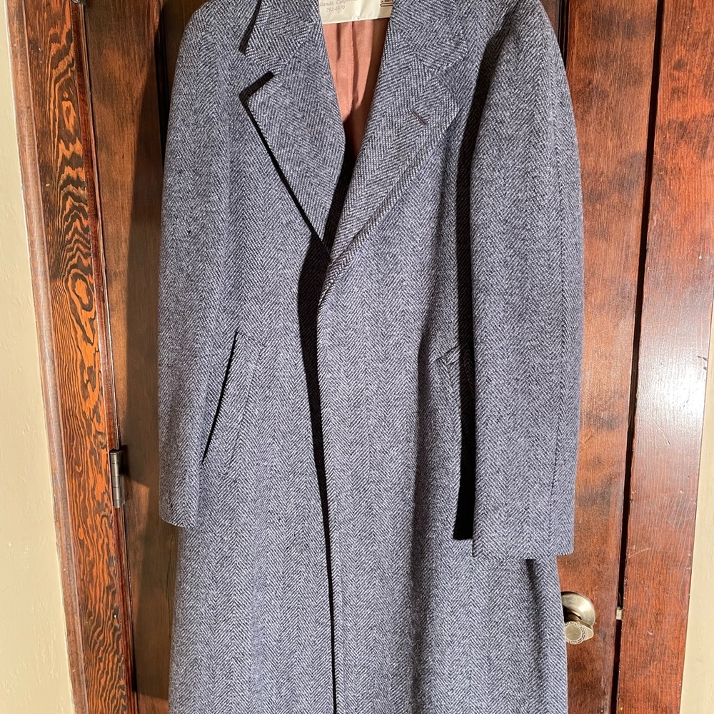 Vintage Mens 1940s Overcoat. Original Crestknit all weather coat. Well made
